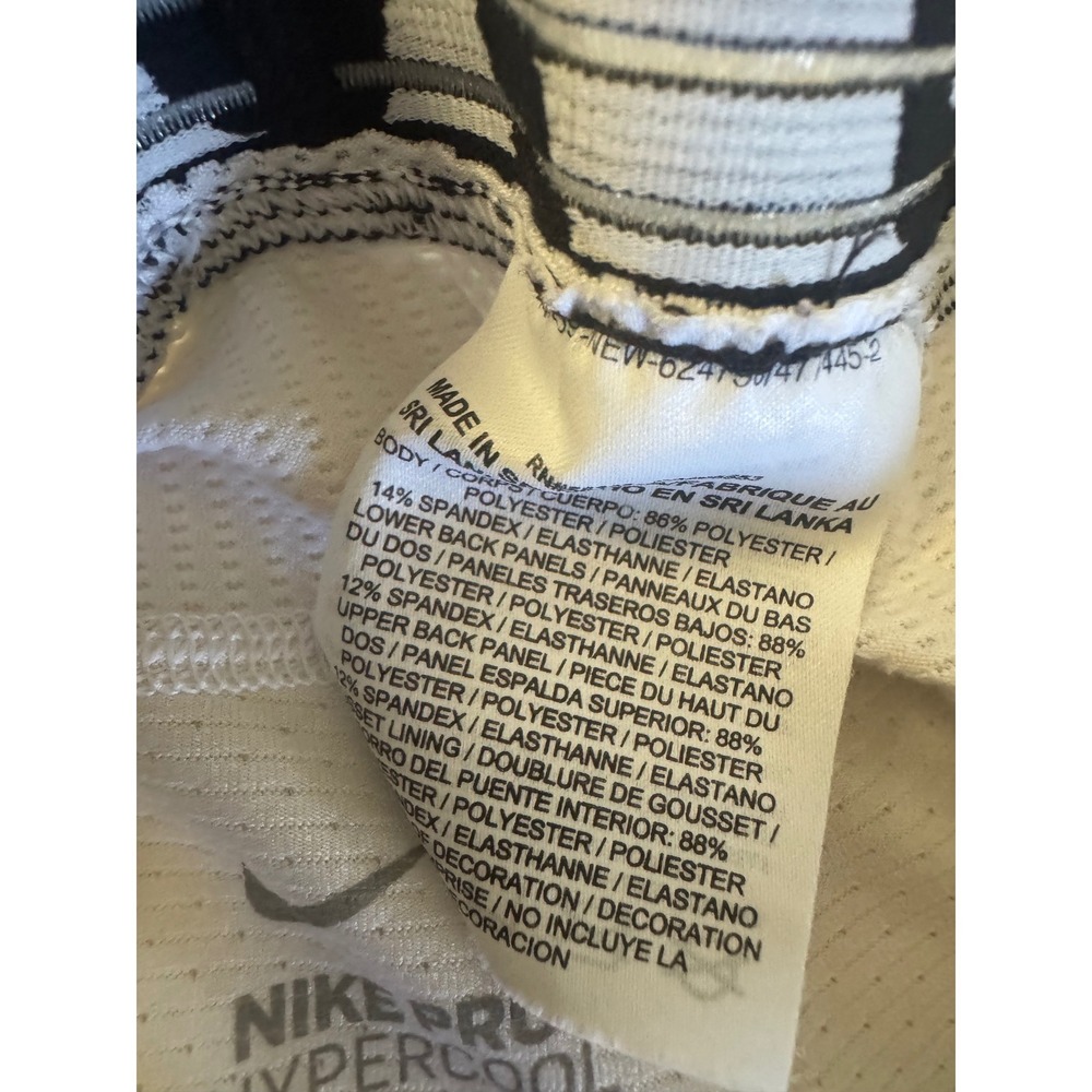 Nike Pro Hypercool Compression Leggings Mens XXL White Black Athletic Tights